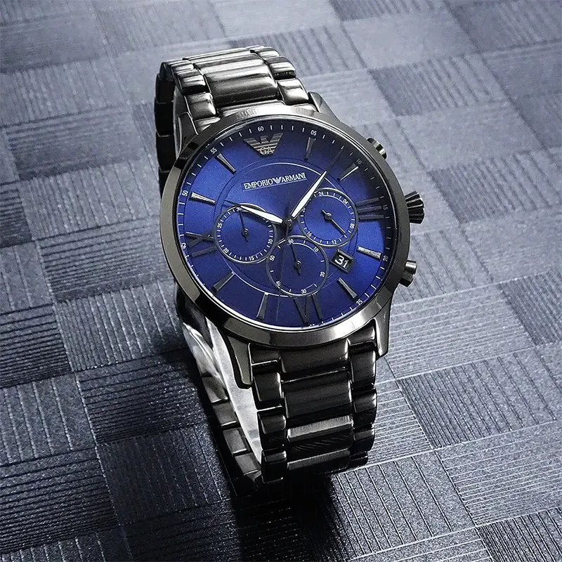 Emporio Armani Chronograph Blue Dial Men's Watch | AR11348